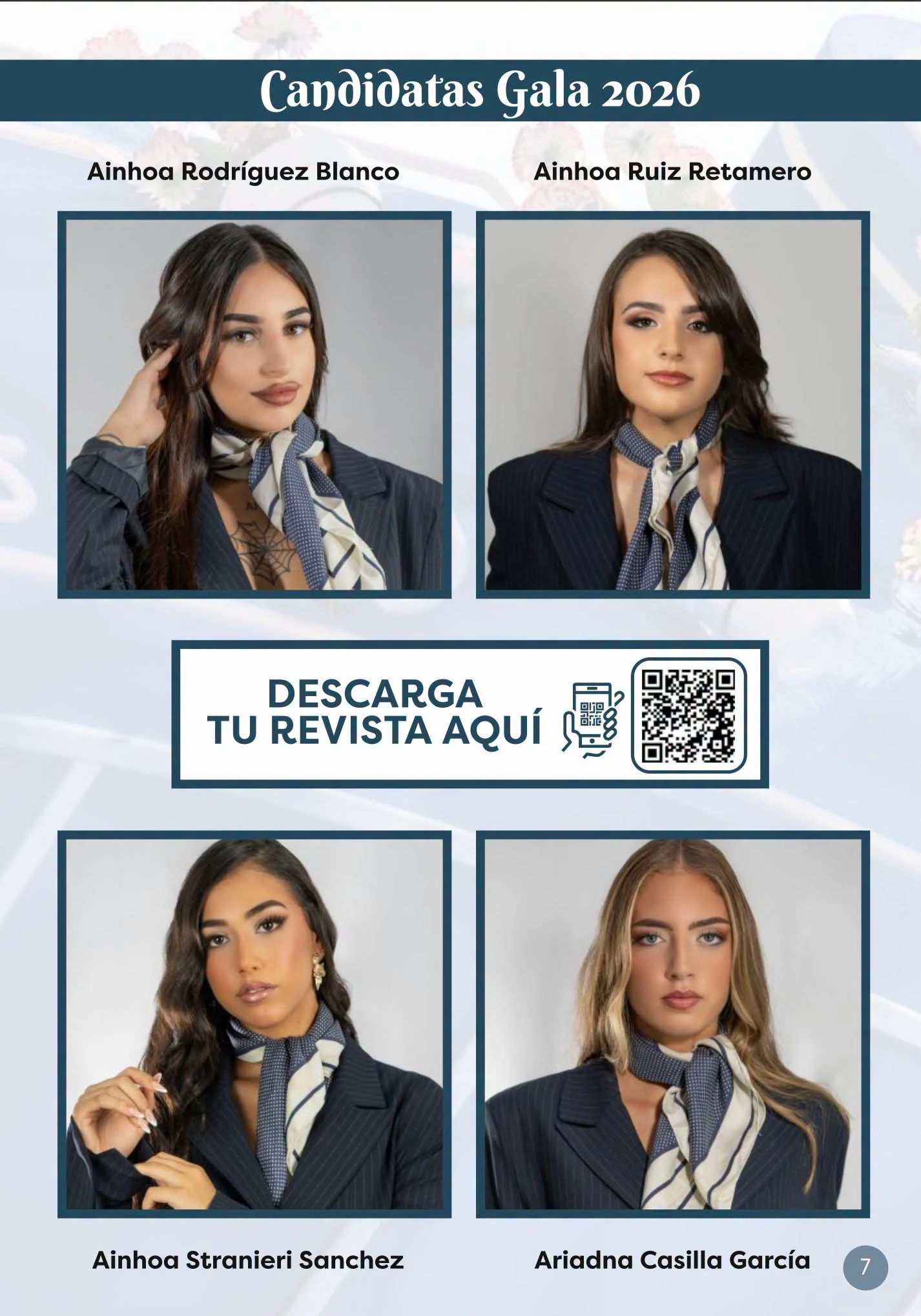 Candidatas a la Gala de la Reina de la Feria de Nerja 2026