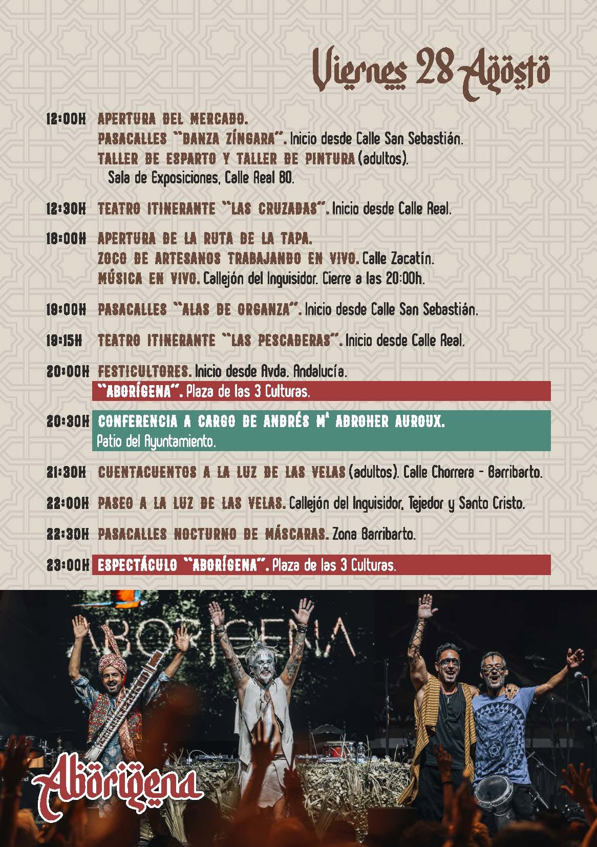 Programa Viernes 28 Agosto