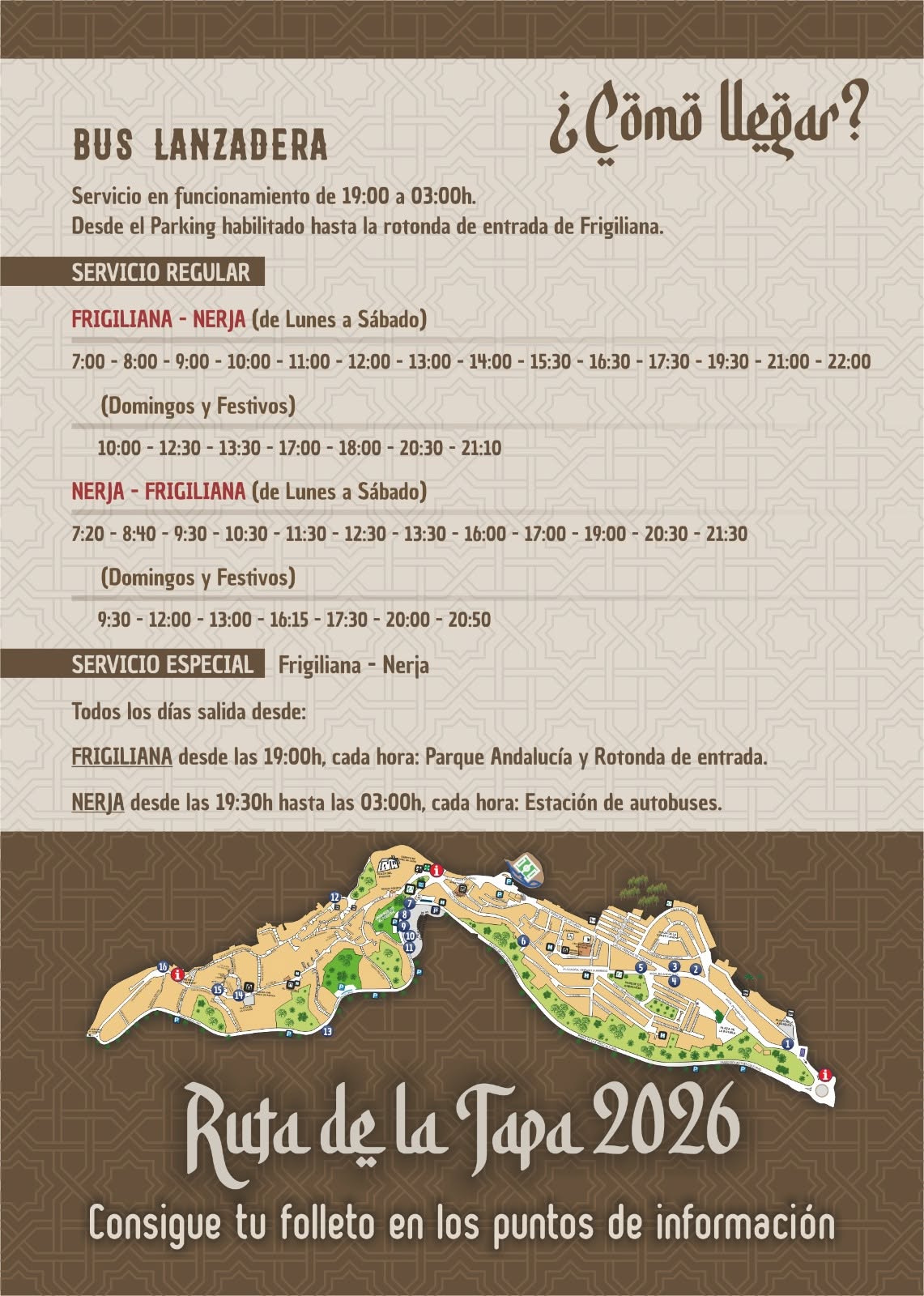 Cómo llegar y Ruta de la Tapa